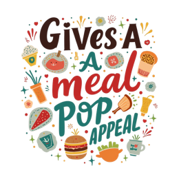 meal pop appeal SVG PNG design with bold lettering