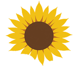 sunflower vibrant flower SVG PNG design with green and yellow floral elements