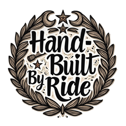hand built ride SVG PNG design with hand-drawn style, bold lettering