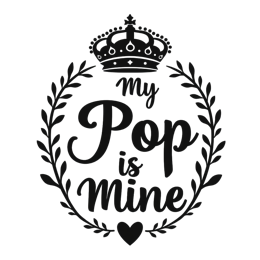 quotes pop SVG PNG design with bold lettering, black and white floral elements