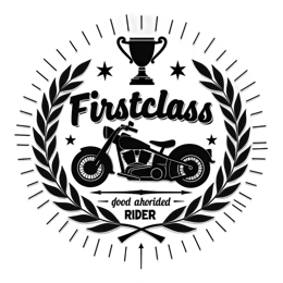 motorcycle award SVG PNG design with bold lettering