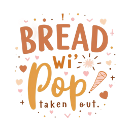 food bread SVG PNG design with bold lettering