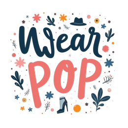 wear pop SVG PNG design with bold lettering, pink and blue floral elements