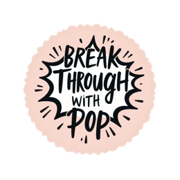 quotes breakthrough SVG PNG design with bold lettering, an uplifting message
