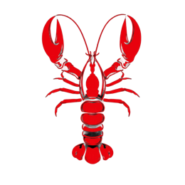 lobster red SVG PNG design with clean design elements