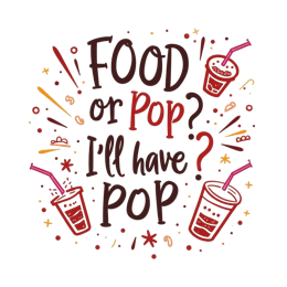 pop captions shirt SVG PNG design with bold lettering