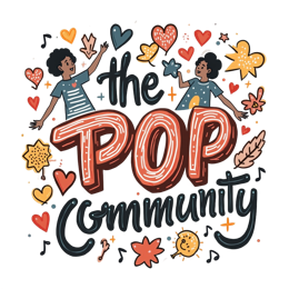 pop community SVG PNG design with bold lettering