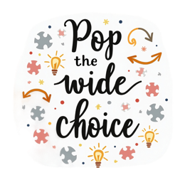 pop wide choice SVG PNG design with bold lettering