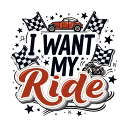 racing car flags shirt SVG PNG design with bold lettering