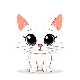 cute cartoon cat SVG PNG design