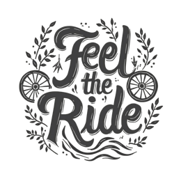 ride motivation shirt SVG PNG design with hand-drawn style, black and white floral elements