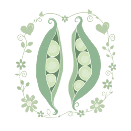 peas flora floral SVG PNG design with green and cream floral elements