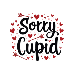 valentine hearts SVG PNG design with bold lettering
