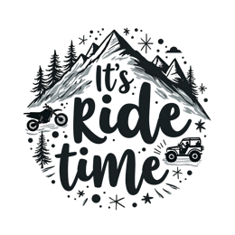 ride time mountains shirt SVG PNG design with bold lettering