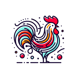 artistic rooster SVG PNG design
