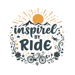 inspire ride SVG PNG design with bold lettering, green and yellow floral elements