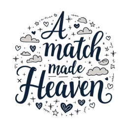 match heaven quote SVG PNG design with hand-drawn style
