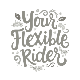 flexible rider floral SVG PNG design with hand-drawn style, floral elements