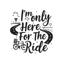 bike ride quote SVG PNG design with hand-drawn style