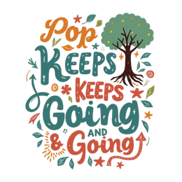 pop quote SVG PNG design with bold lettering, orange and red floral elements, an uplifting message