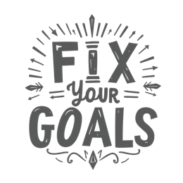 quotes goals SVG PNG design with bold lettering