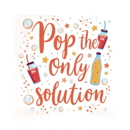 pop the only solution beverages SVG PNG design