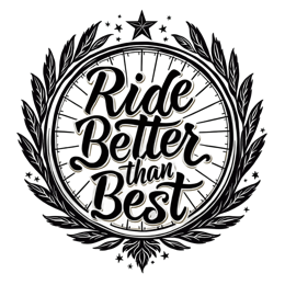 riding SVG PNG design with bold lettering, black and white floral elements