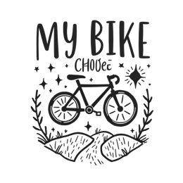 bike doodle SVG PNG design with bold lettering