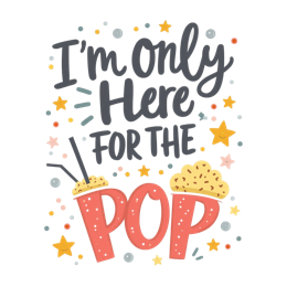 popcorn quote SVG PNG design with hand-drawn style, bold lettering