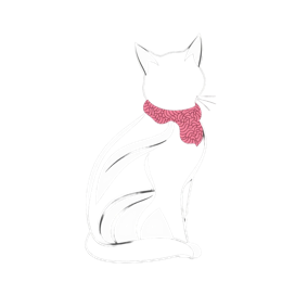 cat scarf shirt SVG PNG design with clean design elements