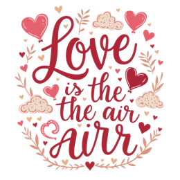love typography SVG PNG design with bold lettering