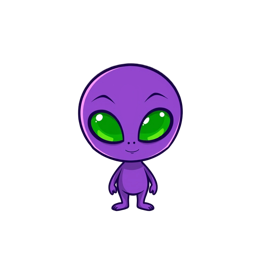 alien character SVG PNG design