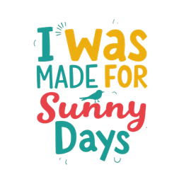 sunny days positive SVG PNG design
