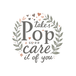 quotes care SVG PNG design with white and pink floral elements