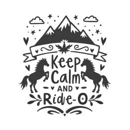 unicorn riding shirt SVG PNG design with bold lettering
