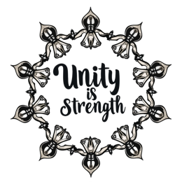 unity strength SVG PNG design with bold lettering, an uplifting message