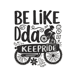 biking father son SVG PNG design with bold lettering, an uplifting message