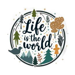 life world SVG PNG design with an uplifting message