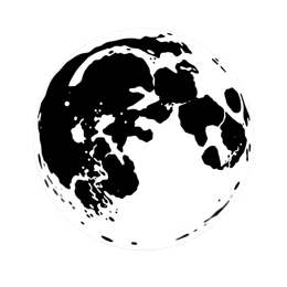 moon silhouette SVG PNG design with clean design elements
