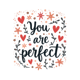 quotes flower hearts SVG PNG design with hand-drawn style, bold lettering, white and pink floral elements