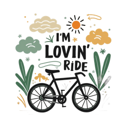 i'm lovin' ride SVG PNG design with bold lettering, an uplifting message