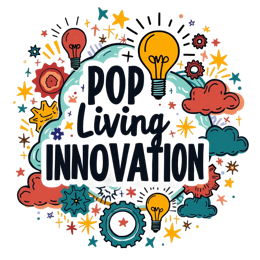 pop living innovation SVG PNG design with bold lettering