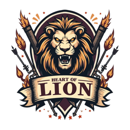 lion logo shirt SVG PNG design with bold lettering