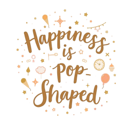 quotes happiness shapes SVG PNG design with hand-drawn style