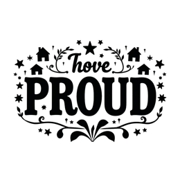 proud SVG PNG design with bold lettering, an uplifting message