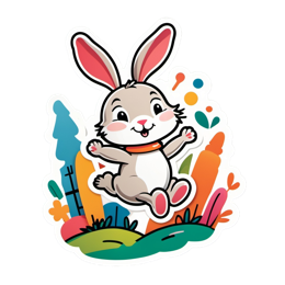 quotes bunny happy SVG PNG design with an elegant visual style