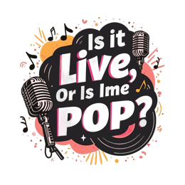 music live SVG PNG design with bold lettering
