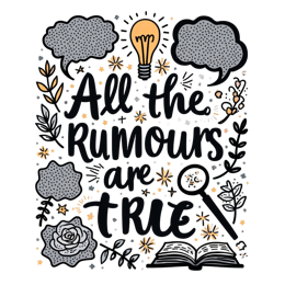 quotes doodles SVG PNG design with bold lettering, black and orange floral elements