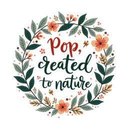 nature flora SVG PNG design with white and orange floral elements