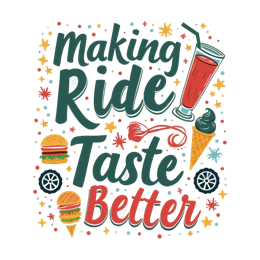 drink burgers icecream SVG PNG design with bold lettering